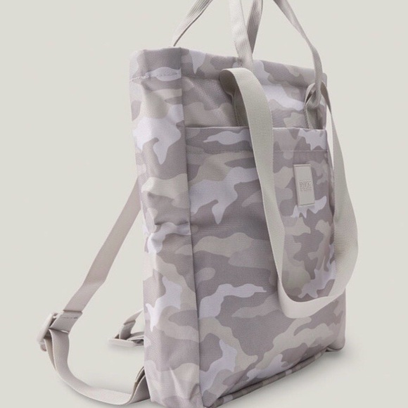 Brand New PINK BY VICTORIA’S SECRET Convertible Backpack Tote Gray Platinum Camo